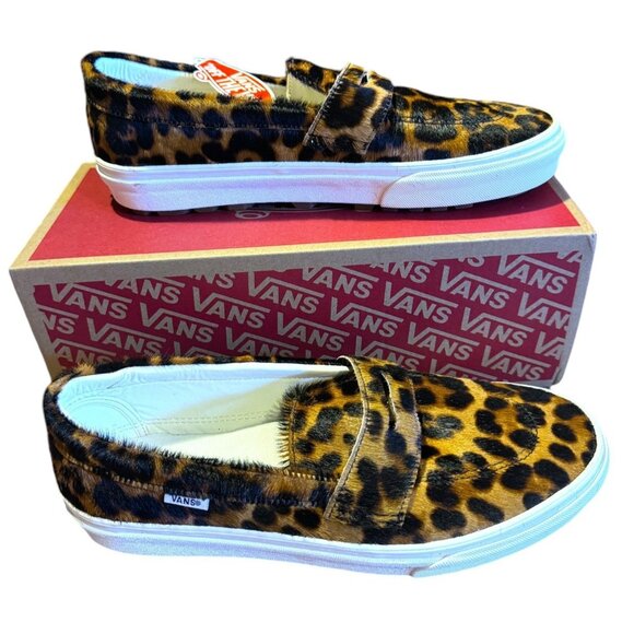 Vans Other - Vans Animal Print Calf Hair Design Slip On Men Shoes Sizes 10 NWT